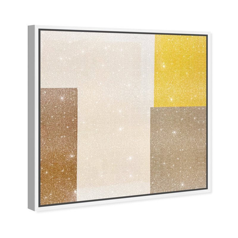 Cubes of Light I Canvas Abstract Print by Oliver Gal, Black Frame, 12 x 12, 21"H x 21"W, White Frame