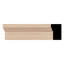 WM180 - Moulure de bois franc de brique solide Americraft, P 1 1/4 po x l 2 po x L 96 po, chêne rouge teint-96930307