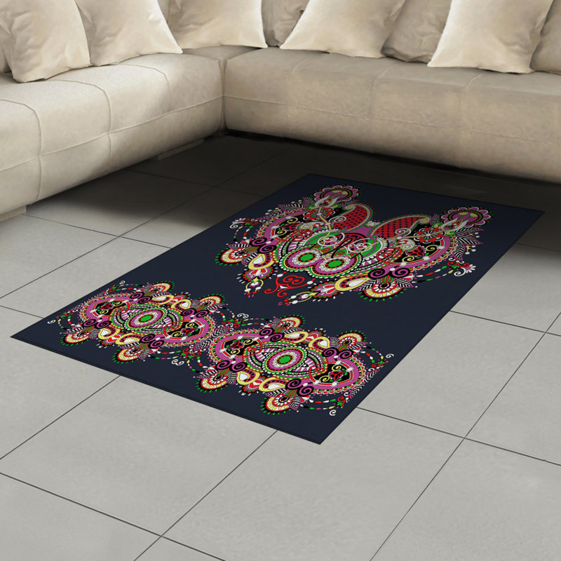 Oriental Indoor Rug, Rectangle 4' x 5'8"
