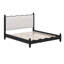 Lit plateforme classique en bois avec tête de lit tapissier festonnée élégante-126048815-126048814