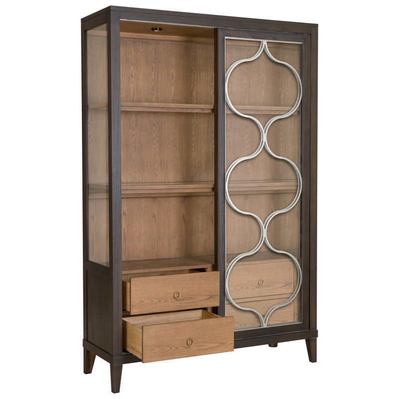 Thea Lighted Curio Cabinet