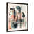 Impression noire sur toile encadrée sélectionné