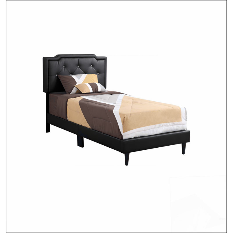 Structure de lit moderne avec tête de lit pour la chambre à coucher