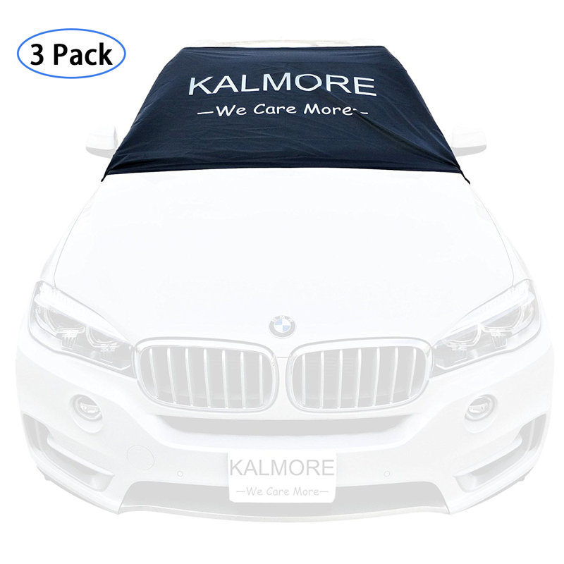 Ensemble de 3 couvre-pare-brise de voiture pour protéger le pare-brise et les essuie-glaces de la neige, de la glace et du givre, taille unique pour toutes les voitures, VUS, camions et fourgonnettes (70 po x 50 po)