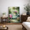 «Spa Bathroom Crocodile Relaxing Bathaign», reproduction d'art sur toile encadrée, impression sur toile