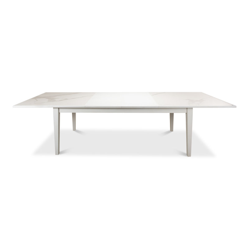 Butterfly Leaf Dining Table, Porcelain White, Cortina White