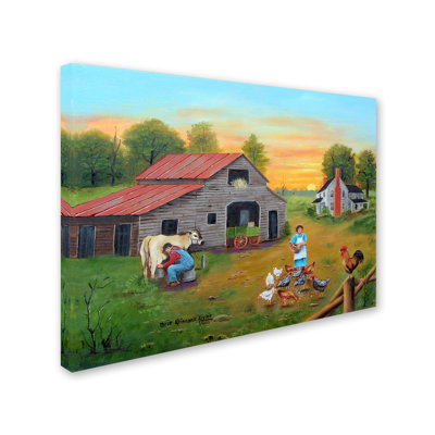 Dugazon 'Early Morning' Print on Wrapped Canvas