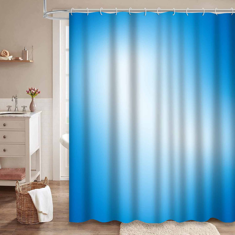 Rideau de douche avec 12 crochets, L 72 po x l 72 po