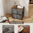 Ebern Designs 2pcs 2 Drawer Dresser Fabric Storage Organizer Nightstand Bedside Sofa Table-1940845849