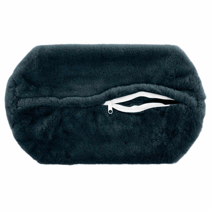Pink Cushion Cover, Navy Blue
