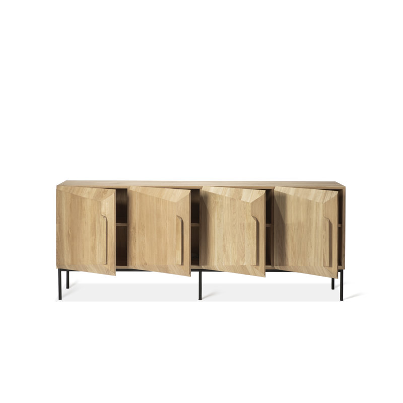 Stairs 78.7'' W Solid Wood Sideboard