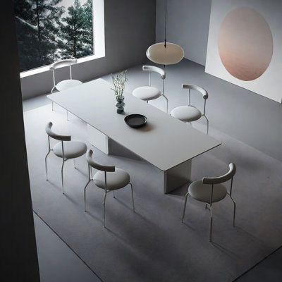Minimalist Rock Slab Dining Table