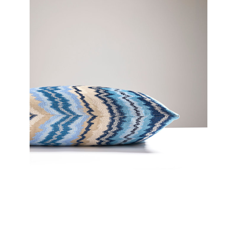 Bergamo Linen Square Pillow Cover & Insert, Indigo