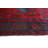 One-of-a-Kind 3'2" x 10'1" 1980s Runner Wool Area Rug in Blue and Red