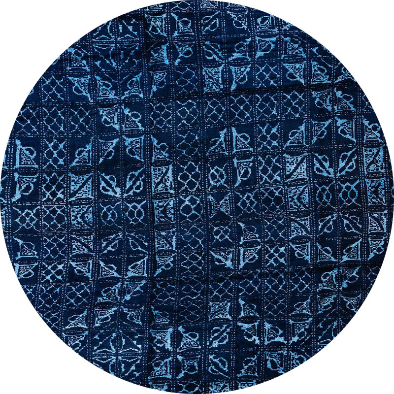 Abstract Indoor Rug, Round 8'