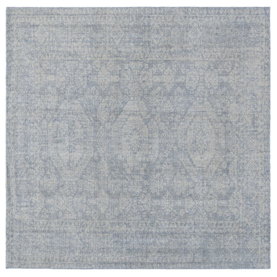 Allegresse Hand Loomed Wool/Cotton Oriental Rug in Blue