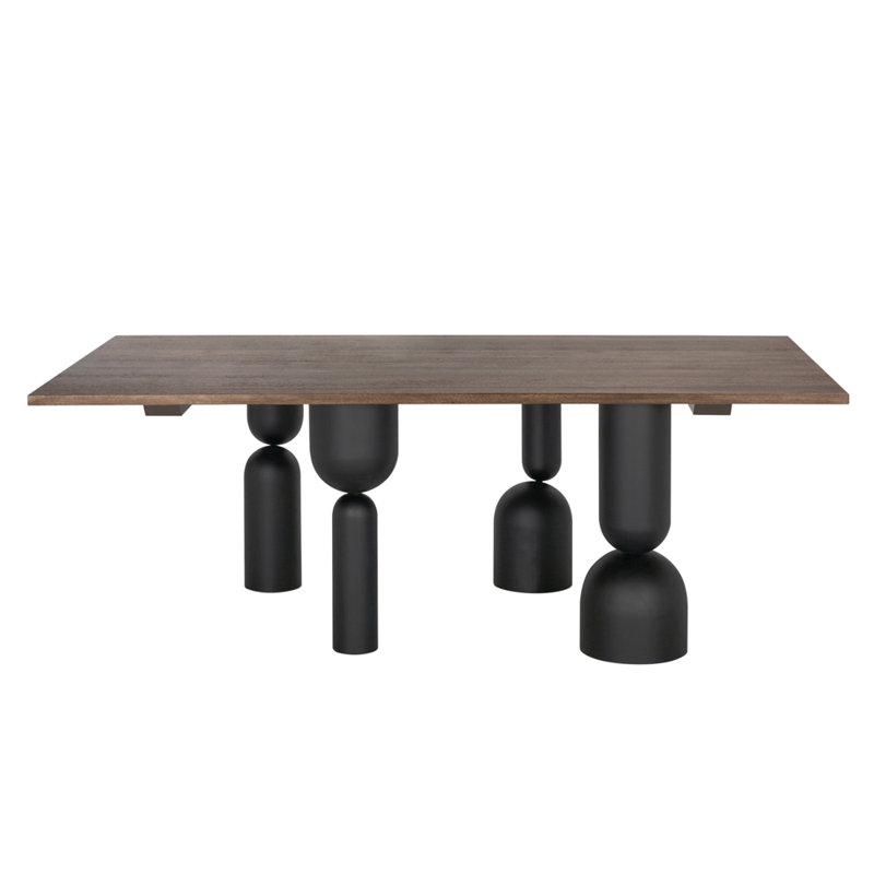 Leandra Dining Table with Walnut Top