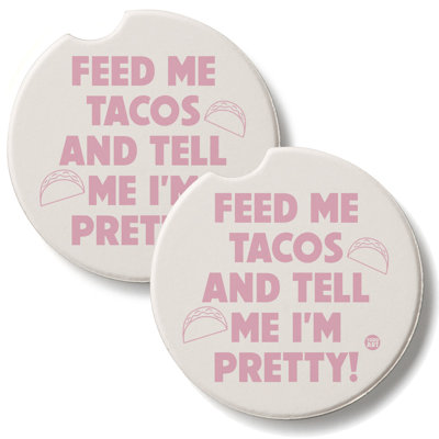 Call Me Pretty, lot de 2 sous-verres en pierre