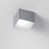 Brushed Aluminum/White