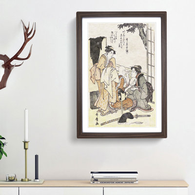Dressing the Actor by Kitagawa Utamaro - Picture Frame Painting Print