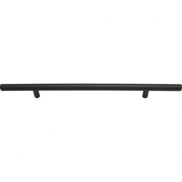 Modern Aged Bronze Bar Pull with Mounting Hardware
