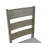 Farmhouse Ladder Back 17" Wide Upholstered Side Chair With Cushion Seat And Solid Wood Turning Legs-1720699086-1720699084