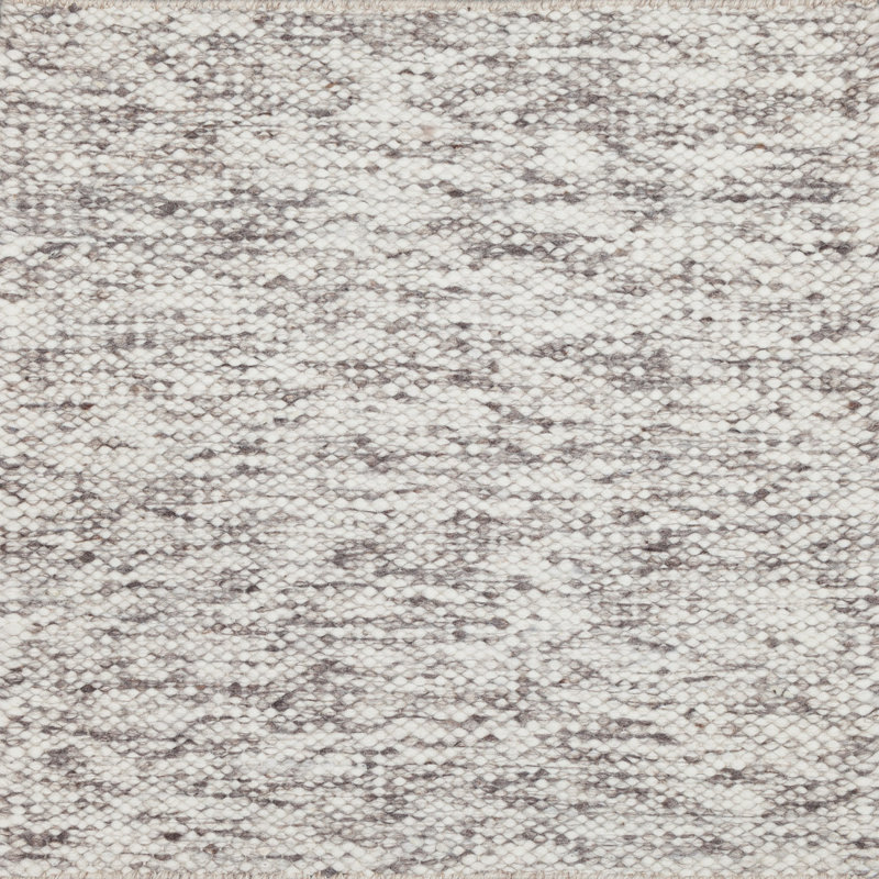 Textures Wool Area Rug in Gray, Rectangle 12' x 15'