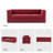 Andenne Andenne 89'' Velvet Living Room Sofa-981236396