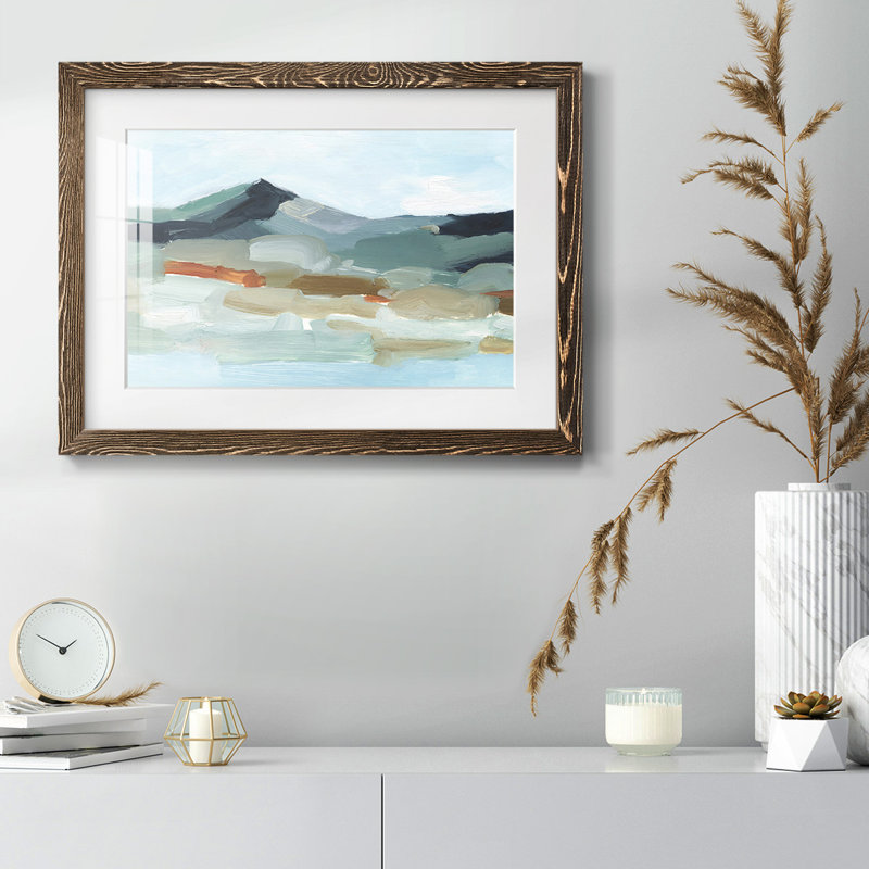 Autumn Mountains I, reproduction d'art encadrée, Noyer, H 22 po x l 32 po x P 1,5 po