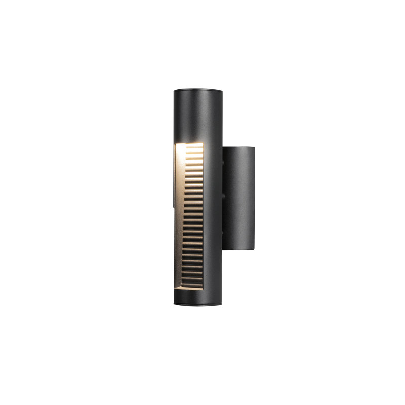 Udine Integrated LED Outdoor Wall Light, Black