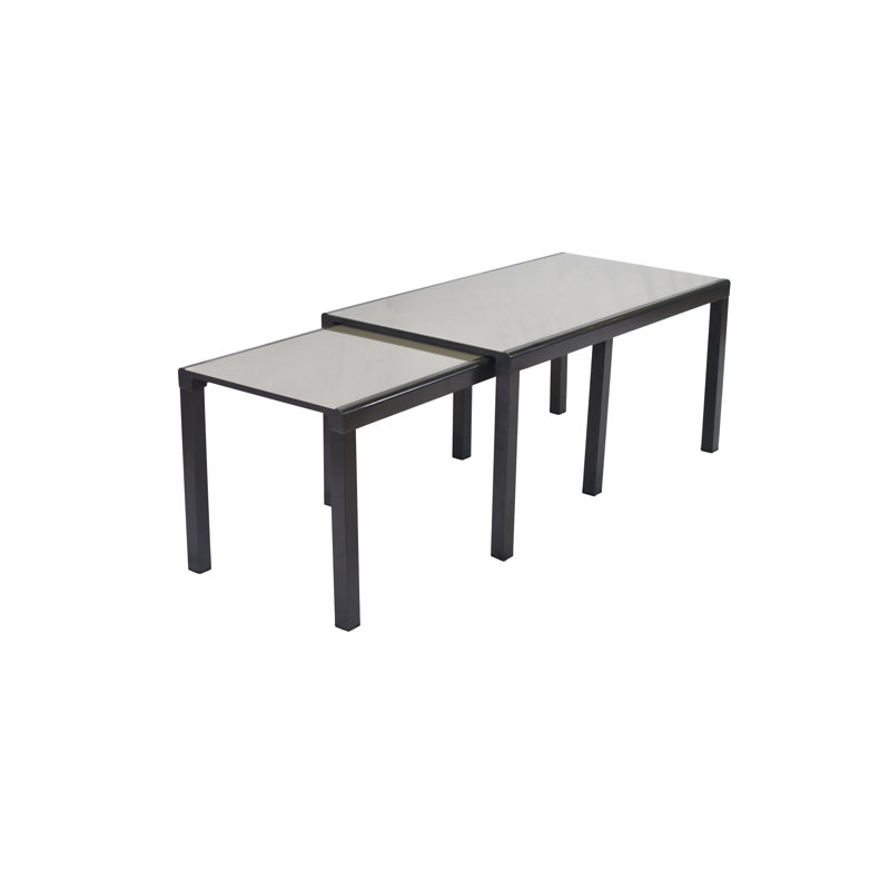 Rectangular Outdoor Table Sets , 180cm cm W 100cm cm D, Grey/Brown/Blue