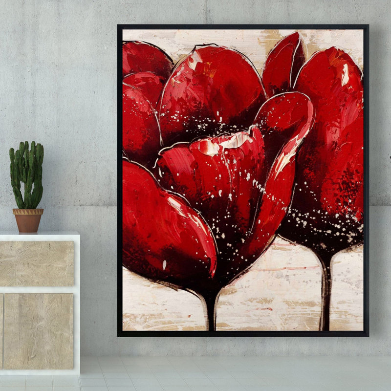 " Red Tulips Closeup "