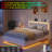 Floating Queen Bed Frame With LED Light, Upholstered Platform PU Leather Bed With Charging Station & Wingback, Diamond Tufted Storage Headboard & Footboard, No Box Spring Needed-229620240-229620241