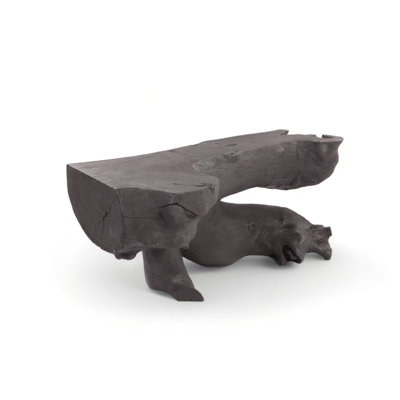 Console noire sculptée naturelle - 2