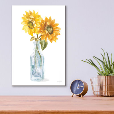  «Fresh Cut Sunflowers 1» par Danhui Nai, art mural en verre acrylique