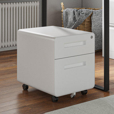 Mija 15.5"W Metal Mobile File Cabinets 2 Drawer