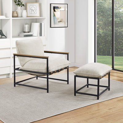Fauteuil et repose-pieds Sanders