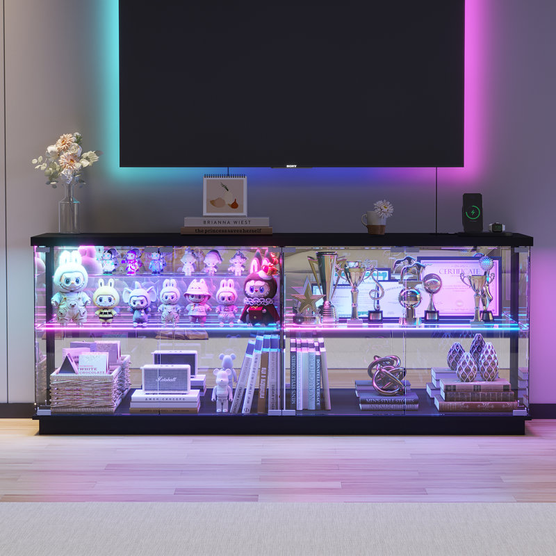 TV Stand for TVs up to 75", Black