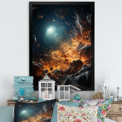 " Asteroids Planet Orange II "