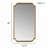 Rounded Rectangle Fluted Wall Mirror