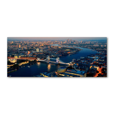 London Canvas from a Bird's Eye View 1 Piece Wrapped Canvas Wall Art