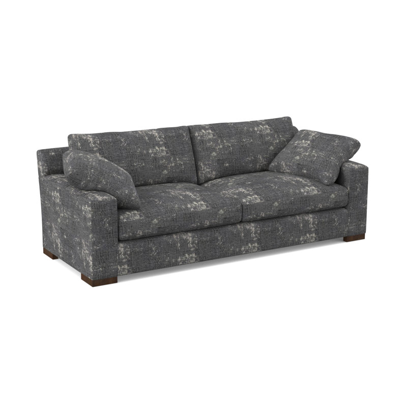 Morgan Sofa, American Walnut, Filigree Ivory 100% Polyester