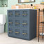 Armoire de meuble-lavabo moderne - rangement polyvalent avec compartiments, tiroir basculant-1662372738