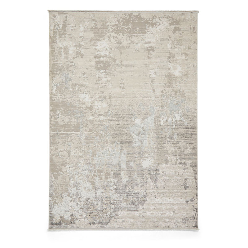 Mirage Daedra Machine Woven Grey Area Rug, Rectangle 80 x 150cm