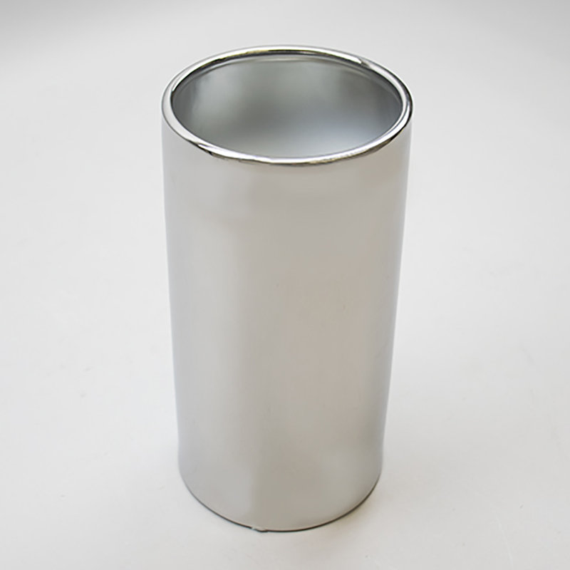 Vase de table Usry, 16" H x 6" W x 6" D, Silver