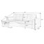 Canapé-lit et chaise longue réversible en velours de 91 po avec rangement Blatnice-1286130298-1294386120