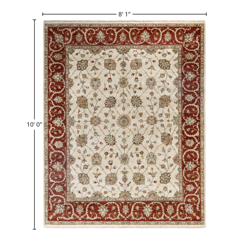 Overdyed One-of-a-Kind Rectangle 8'1" X 10' Hand Knotted Area Rug