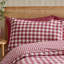 Brushed Gingham Check Reversible Duvet Cover Set-130248635
