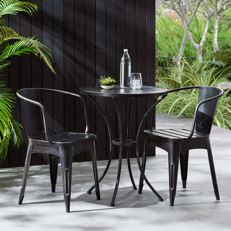 COLMAR 3 PC KD METAL SET, Black/Silver