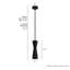 Zola 1 - Light Flat Matte Black Cone Pendant
